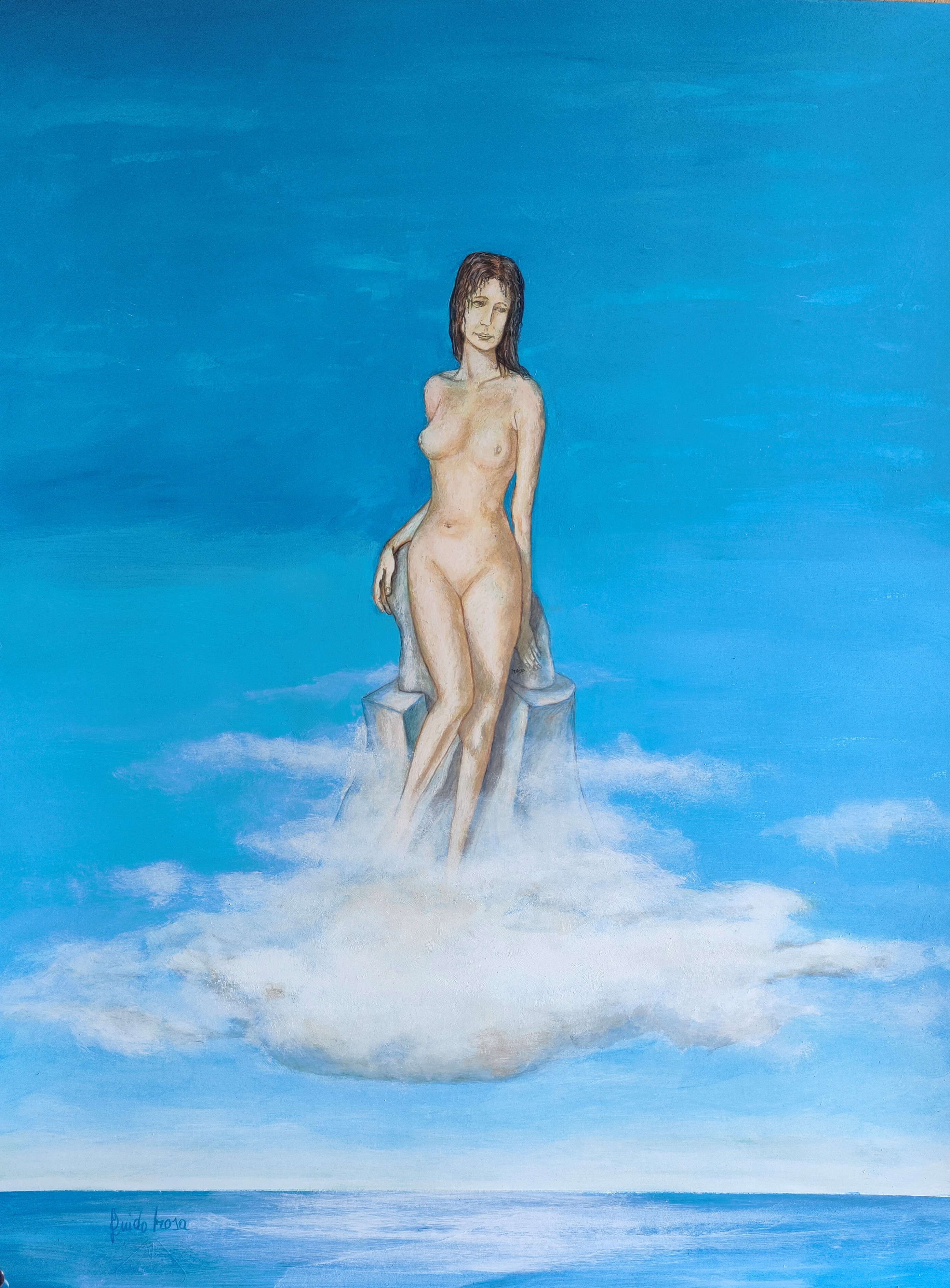 Oltre il mare su una nuvola da parte all